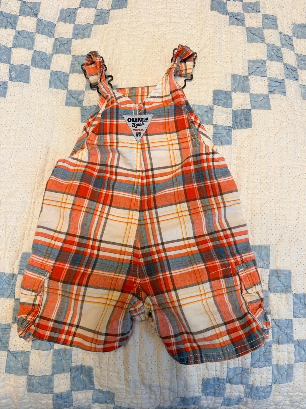 OshKosh B'gosh Plaid Overalls